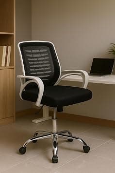 Splendor ® Desk Chair Office Chair for Home Height Adjustable Mid Back Mesh Computer Chair with Lumbar Support Mesh Swivel Computer Office Ergonomic Executive Chair (Medium Back, White) on Amazon.ae - Price Tracker
