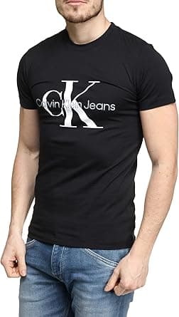 Calvin Klein Men Monogram Slim T-Shirt (pack of 1) on Amazon.ae - Price Tracker