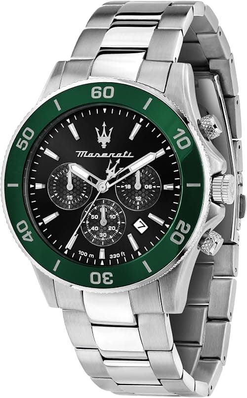 Maserati Lifestyle Chronograph Date Small Seconds Analog Dial Color Black Watches for Men - R8873600008 on Amazon.ae - Price Tracker