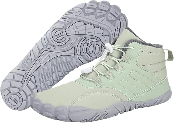 Mmoneyake Winter Snow Shoes for Women Men Warm Fur Lined Waterproof Snow Sneakers Wide Toe Box Zero Drop Ankle Booties Non-Slip Barefoot Outdoor Shoes Fashion Short Boots on Amazon.ae - Price Tracker