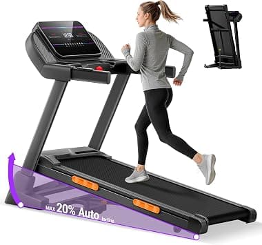 CURSOR Treadmill with 20% Incline Foldable Running Machine 13KM/H 4.0HP on Amazon - Best Deal Finder