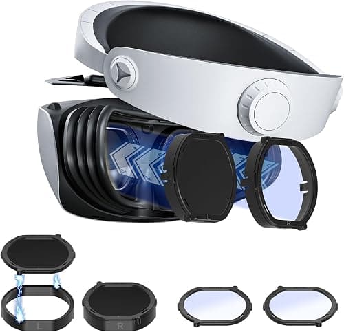 DEVASO Lens Protector Cover Kit for PSVR2, Protector Accessories Compatible with Playstation VR2, Glasses Spacer Anti-Scratch Ring with Blue Light Blocking Glasses for PS VR2, Anti-Scratch & Easy to on Amazon.ae - Price Tracker