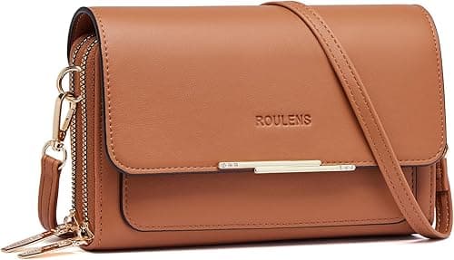 Roulens Small Crossbody Bag for Women,Shoulder Handbags Clutch Cellphone Wallet Purse with Credit Card Slots on Amazon.ae - Price Tracker