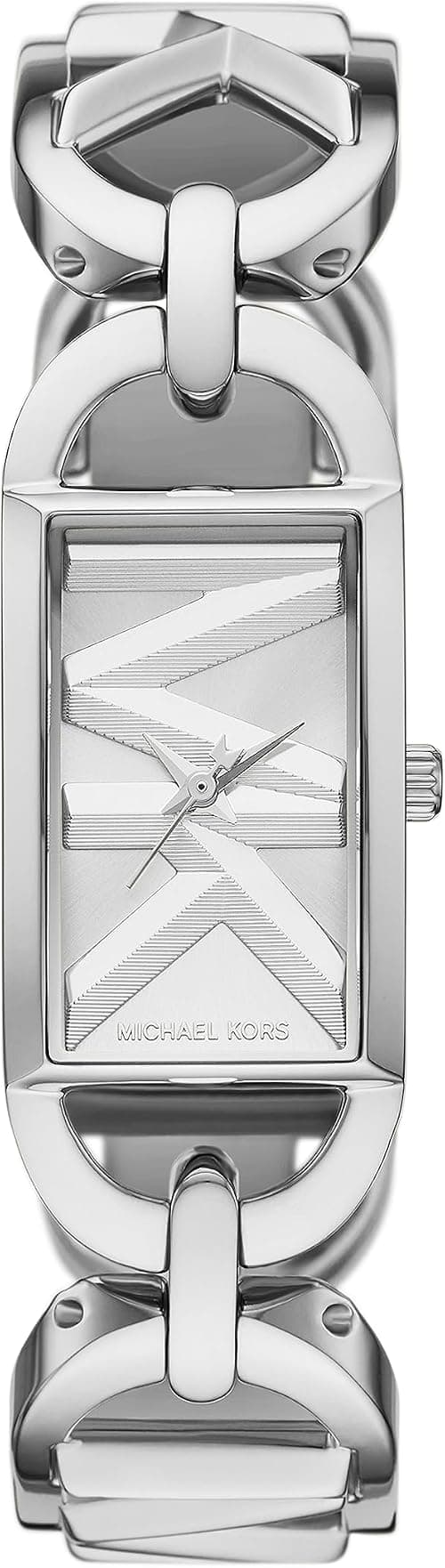 Michael Kors MK Empire Women's Watch, Rectangular Stainless Steel Watch for Women with Steel or Leather Band على Amazon.ae - متتبع الأسعار