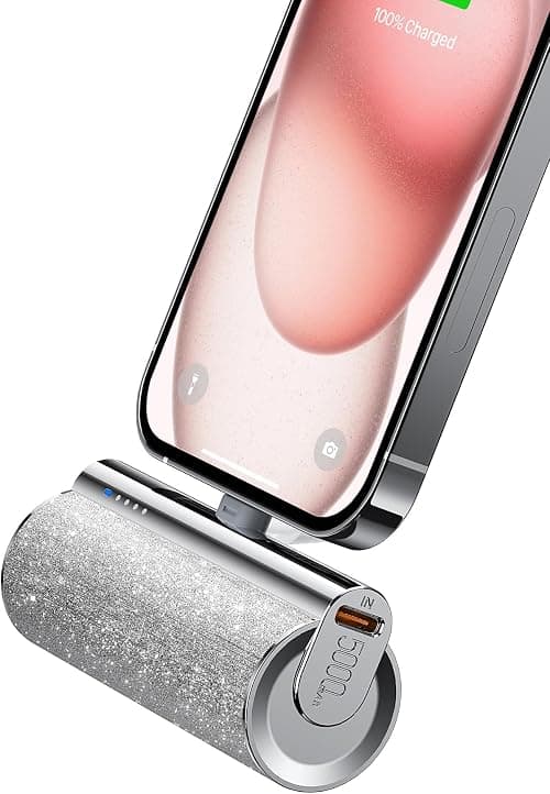 VEGER Power Bank, Mini Portable Charger with Built-In USB-C Connector, 5,000mAh Battery Pack with LED Indicator, 12W Small Powerbank for iPhone 16/15 Series, Samsung, Huawei, iPad, Xiaomi, Vivo, Oppo on Amazon.ae - Price Tracker