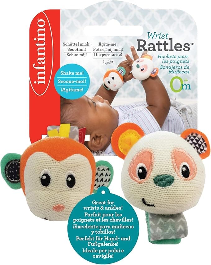 Infantino - Wrist Rattles - Monkeypanda on Amazon.ae - Price Tracker