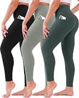 3 Pack Leggings for Women High Waisted No See-Through Tummy Control Soft Yoga Pants Womens Workout Athletic Running Leggings - متتبع أسعار Amazon.sa