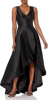 Calvin Klein Women's Sleeveless V-Neck High Low Gown with Back Zipper - Amazon.ae Price Tracker