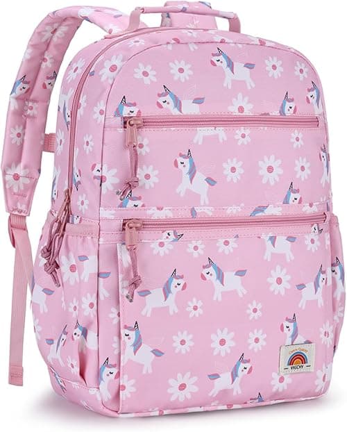 School Bag for Teen,Vaschy Lightweight Water Resistant Kids Toddller Backpack Boys Girls Plain Color-block Kids Bookbag Daypack with Two Sizes على Amazon.ae - متتبع الأسعار