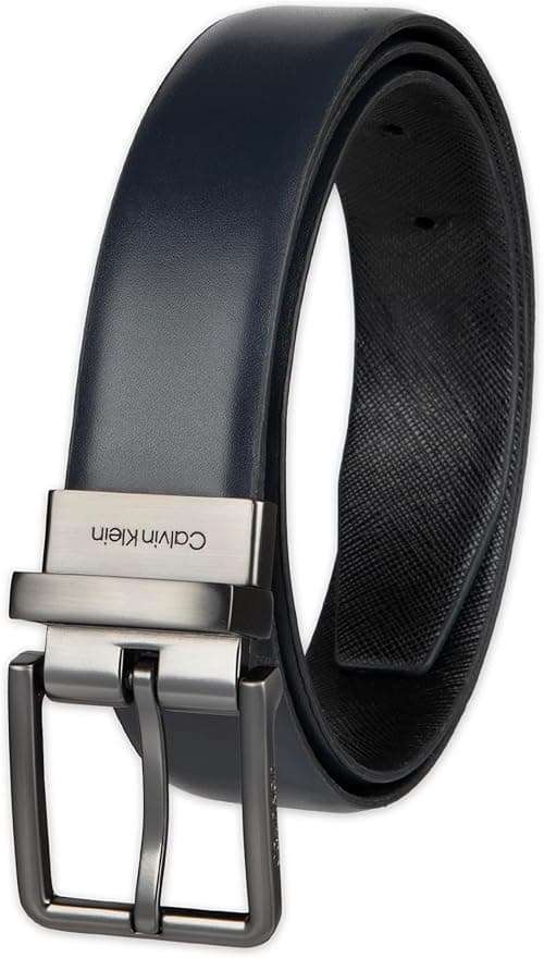 Calvin Klein Men's Smooth Leather Reversible Belt Smooth Leather Reversible Belt on Amazon.ae - Price Tracker