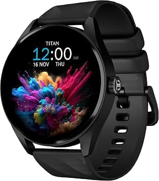 Titan Crest Premium Smart Watch|1.43" AMOLED Display with AOD|466x466 Pixel Resolution|Functional Crown|SingleSync BT Calling|Advanced Chipset|100+ Sports Modes & WatchfacesIP68 Smartwatch on Amazon.ae - Price Tracker