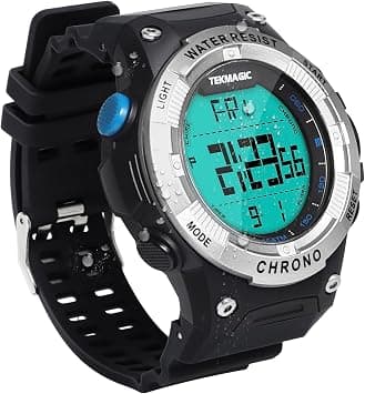 Men’s Swimming Wristwatch 10 ATM Water Resistant with Functions of Alarm Clock, Stopwatch, Chronograph, Countdown, Timer, Dual Time and Calendar, 12 and 24 Hour Format Switchable on Amazon.sa - Price Tracker