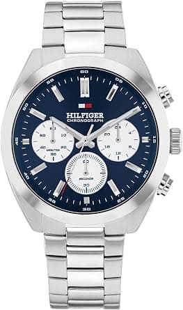 Tommy Hilfiger Chronograph Quartz Watch for Men with Stainless Steel Bracelet or Leather Strap on Amazon - Best Deal Finder