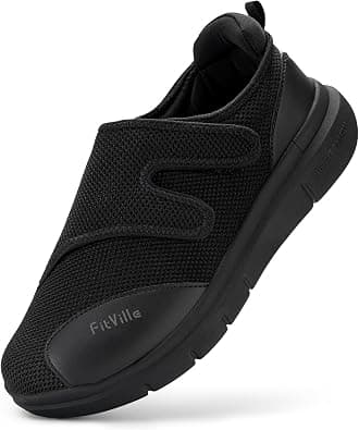 FitVille Shoes for Men Extra Wide Width Orthopedic Slip-on Shoes - EasyTop Duo Strap V1 on Amazon.ae - Price Tracker