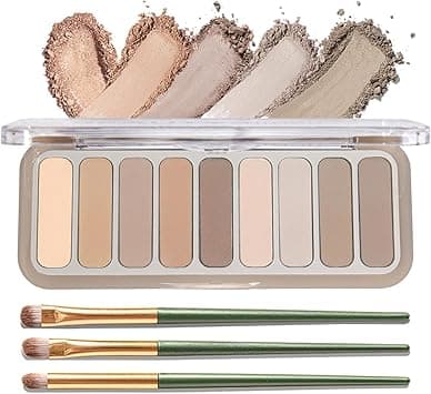 Eyeshadow Palette, Matte Naked Eyeshadow Pallet with Brush,Highly Pigmented Blendable Shades Neutral Nude Eye Shadow Makeup for Older Women,Naturing-Looking,Long-Wearing(Cold Cement) on Amazon.ae - Price Tracker