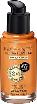 Max Factor Facefinity All Day Flawless Foundation - W89 Warm Praline, 30ml on Amazon.ae - Price Tracker