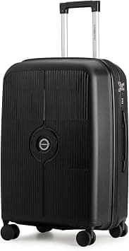 Cabinpro Unisex Expandable PP Fashion Trolley Lightweight Hard-Shell Spinner luggage with 360° Degree 4 Twin Wheel and Double Zippers CP003 (Checked Luggage 28-Inch, Black) on Amazon - Best Deal Finder