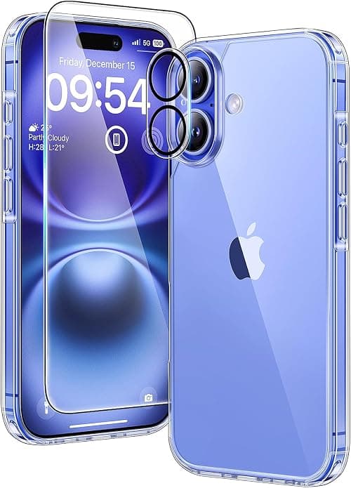 TAURI for iPhone 16 Plus Case, Clear on Amazon - Best Deal Finder