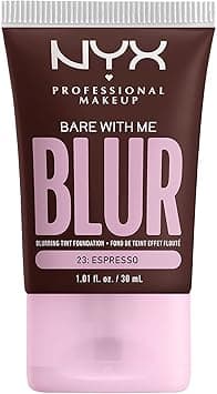 NYX Professional Makeup Blurring Tint Foundation, Medium Coverage, Matte Finish, With Niacinamide, Matcha and Glycerin, 12 Hours Hydrating, Bare With Me Blur, 30 ml, Shade: Espresso on Amazon.ae - Price Tracker