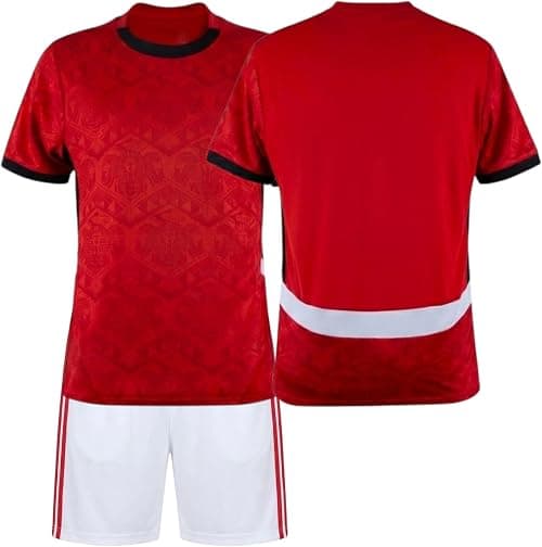 2025-26 Egypt Style Football Jersey, Fans Replica Jersey Kit Soccer Training Set Kids & Youth Size. on Amazon.ae - Price Tracker