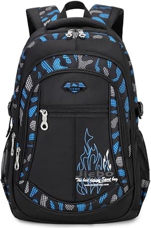 BABUN Backpack for Boys Elementary Middle School Bags Kids Heavy Duty Durable Teenage Student Bookbag Travel Waterproof 18in on Amazon.ae - Price Tracker