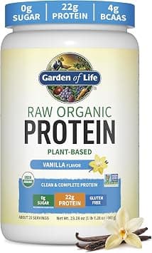 Garden of Life, RAW Organic Protein, Organic Plant Formula, Vanilla, 1.37 lbs (624 g) on Amazon - Best Deal Finder