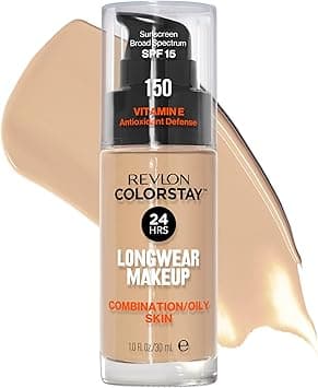 Revlon ColorStay Liquid Foundation For Combination/oily Skin, SPF 15 Buff, 1 Fl Oz on Amazon.ae - Price Tracker