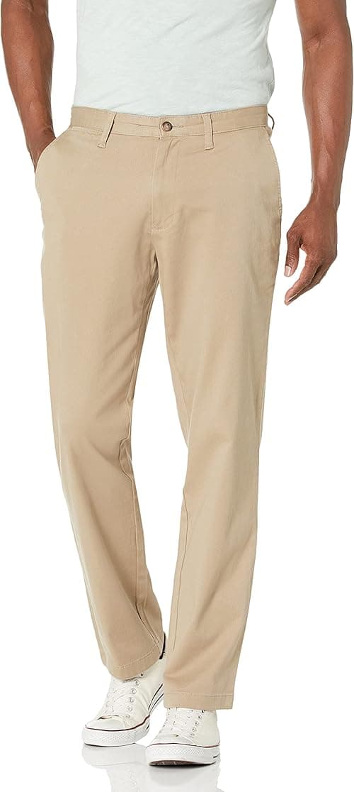 Nautica mens Classic Fit Flat Front Stretch Solid Chino "deck" Pant Business Casual Pants on Amazon.ae - Price Tracker