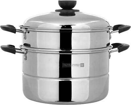 Royalford 26Cm(7.3L) Double Layer S/S Steamer 1X8 على Amazon.ae - متتبع الأسعار