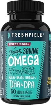 Freshfield Naturals Ocean Saving Omega 3 - Fish Oil Replacement, You Don't Need Fish Oil You Need Omega 3, Algae Oil, DHA, DPA, Highest Levels of Plant Based DHA. على Amazon.ae - متتبع الأسعار