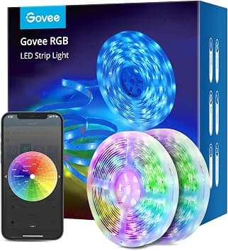 جوفي شريط اضاءة LED ذكي، شريط اضاءة LED واي فاي بطول 20 متر، يعمل مع اليكسا وجوجل هوم، وضع DIY ومزامنة الموسيقى، مصابيح LED RGB لغرفة النوم وغرفة المعيشة، لفتين بطول 10 متر (بدون جهاز تحكم عن بعد) على أمازون - دليلك لأفضل العروض