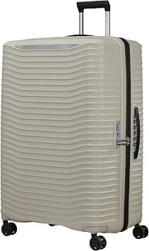 Samsonite Upscape Suitcase Check-In Size 81 cm / 30 inch, 4 Spinner Wheels, Polypropylene + RPET, Warm Neutral|Expandable|Removable Divider|TSA Lock - 10 Years International Warranty on Amazon.ae - Price Tracker