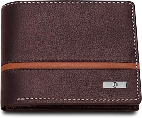 HORNBULL Denial Leather Wallet for Men | Men's Wallets with RFID Blocking | Gifts for Men (Brown) on Amazon.ae - Price Tracker
