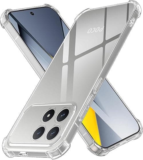Zubitech Case Compatible for Xiaomi POCO F8 Pro/Redmi K90 5G, Shockproof Anti-Scratch Case, Flexible Ultra Thin TPU Protective Cover, Anti-Fingerprint Thin Slim, Clear Cover for POCO F8 Pro on Amazon.ae - Price Tracker