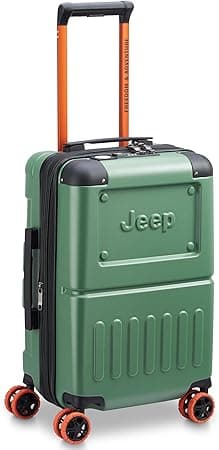 Delsey Paris Jh002B 55 Cm Hardcase 4 Double Wheel Expandable Cabin Lugggae Trolley Green on Amazon.ae - Price Tracker