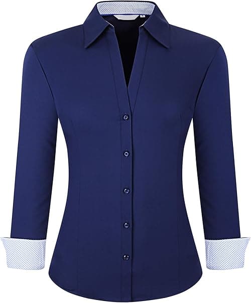 Alex Vando Womens Long Sleeve Button Down Shirt Women-03a on Amazon.ae - Price Tracker