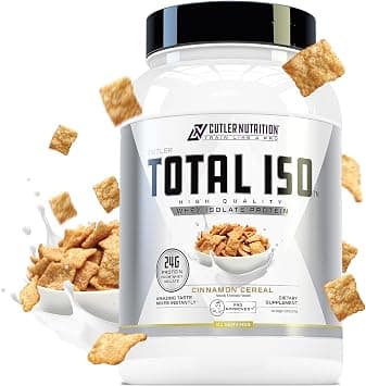 Total ISO Whey Isolate Protein Powder: Best Tasting Whey Protein Shake Featuring 100% Whey Protein Isolate, Perfect Post Workout Protein Powder Mix and Meal Replacement Drink, Cinna Cereal, 2 Pounds on Amazon - Best Deal Finder