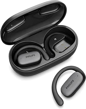 Philips Open-Ear Wireless Sports Earbuds, AI Mic for Clear Calls, IPX4 Sweat Resistant, 18 Hour Battery with Case, Bluetooth 5.4, Black, TAT3708BK/97 على Amazon.ae - متتبع الأسعار