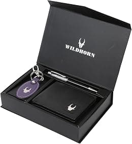 WildHorn mens Leather Wallet Belt Combo Men's Wallet - متتبع أسعار Amazon.sa