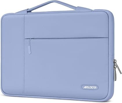 MOSISO Laptop Sleeve Compatible with MacBook Air 13 inch M2 M1 2023-2018/Pro 13 inch 2023-2016, Polyester Multifunctional Briefcase Bag, Cerulean Blue على Amazon.ae - متتبع الأسعار
