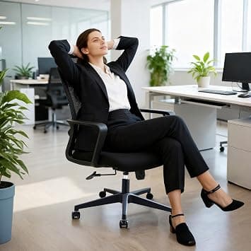 VOFFOV Office Chair,Ergonomic Office Desk Chair,Computer Desk Mesh Chair,Mid Back Swivel Lumbar Support with Armrest Office Chair FOR HOME Office Study على Amazon.ae - متتبع الأسعار