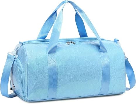 Gym Bag Sports Duffle Bag with Wet Pocket Weekender Overnight Bags with Waterproof Shoe Pouch and Air Hole for Girls Kids Women Workout Travel Bags, Blue, 18.1 x 8.7 x 9.1 inches, Gym Bag on Amazon.ae - Price Tracker