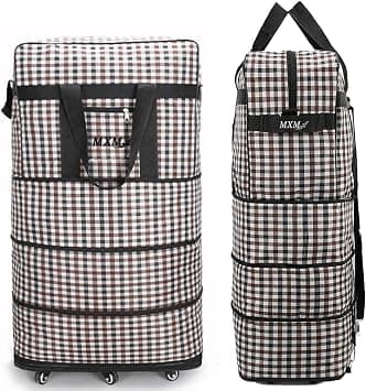 M X M Travel Moving 36" Trolley Luggage Foldable Bag with Wheels XX-Large 30kg/120L – Waterproof Zipper Extendable Duffel Organizer Bag (MixColored) on Amazon.ae - Price Tracker