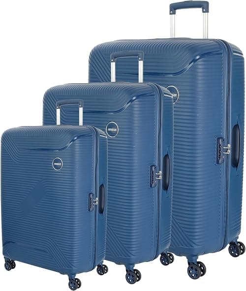 American Tourister MAXPLUS 3 PCS SET (55 + 68 + 79 CM) Luggage TSA NAVY BLUE on Amazon - Best Deal Finder