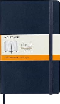 Moleskine - Classic Ruled Paper Notebook - Soft Cover and Elastic Closure Journal - Color Sapphire Blue - Size Large 13 x 21 A5 - 192 Pages on Amazon.ae - Price Tracker