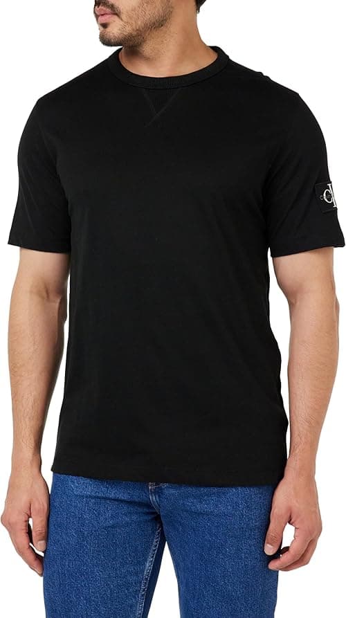 Calvin Klein Jeans Men's Badge Regular Tee S/S Knit Tops on Amazon.ae - Price Tracker