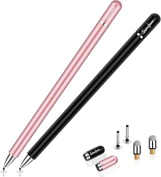 STYLUSHOME Stylus for iPad (2 Pcs), Magnetic Disc Universal Stylus Pens Touch Screens for Apple/iPhone/Ipad pro/Mini/Air/Android/Microsoft/Surface All Capacitive Touch Screens - Black/Rose Gold on Amazon.ae - Price Tracker
