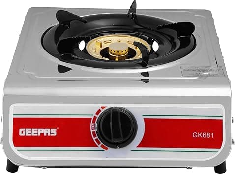 Geepas-Auto Ignition Cook-top high Fuel Efficiency Single Burner Gas Cooker GK681 على Amazon.ae - متتبع الأسعار