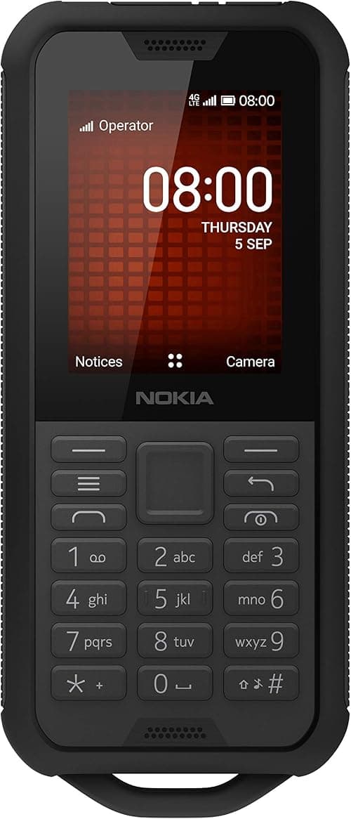 Nokia 800 Tough 2.4 Inch 4G UK SIM-Free Feature Phone with Google Assistant (Single-SIM) - Black on Amazon.ae - Price Tracker