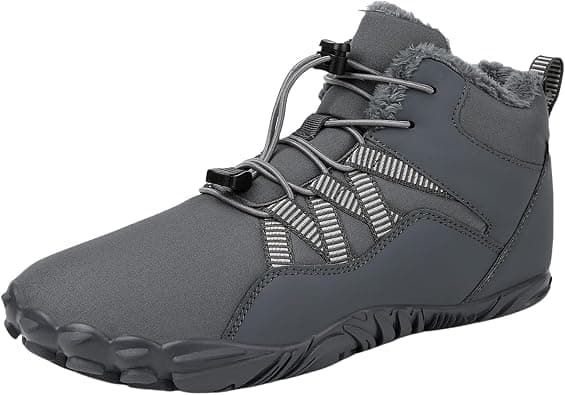 Mmoneyake Winter Snow Shoes for Women Men Warm Fur Lined Waterproof Snow Sneakers Wide Toe Box Zero Drop Ankle Booties Non-Slip Barefoot Outdoor Shoes Fashion Short Boots on Amazon.ae - Price Tracker